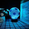 Lámpara de mesa 3D Serie de Baloncesto Fútbol Voleibol Transfronteriza LED Colorida Control Remoto Táctil Luz Nocturna USB Luz de Regalo