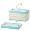 Caja de Almacenamiento con Tapa para Regalos y Recuerdos, Caja de Almacenamiento Portátil para Snacks de Estudiantes, Caja de Plástico para Cosméticos, Caja Organizadora de Almacenamiento