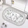 Alfombra de Cachemira Sintética, Felpudo, Alfombrilla de Mesita de Noche, Felpudo Absorbente para Entrada de Baño, Felpudo para Entrada, Alfombra Pequeña, Hecho a Medida