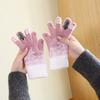Luvas de Natal transfronteiriças Outono e inverno femininas quentes urso fofo tela de toque de cinco dedos inverno à prova de frio equitação mão quente