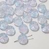 Cuentas de gelatina de verano vidrio transparente doble pin agujero recto cuentas de retorno esmalte de color pulsera con cuentas cuentas sueltas materiales hechos a mano DIY