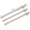 1 Juego de Cadena de Cola con Cierre de Langosta Galvanizado al Vacío de Acero Inoxidable Colgante Colgante DIY Pulsera Collar Accesorios de Joyería