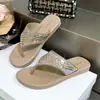 Gaomeilun Wooohu Transfronterizo Nueva Moda Brillante Diamante Gama Alta Mujer Impermeable Chanclas