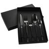Conjunto de talheres de aço inoxidável transfronteiriço da Amazon com quatro ou cinco facas para bife ocidental, garfo e colher, caixa de presente com logotipo