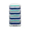 Aparelho de Barbear de Cinco Lâminas Transfronteiriço, Aparelho de Barbear Manual com Lâminas de Reposição de Qualidade Alemã, Aparelho de Barbear Masculino Direto da Fábrica
