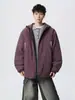 Chaqueta de algodón con capucha de alta gama para hombre, chaqueta abrigo de trabajo casual americano de moda para exteriores, diseño holgado