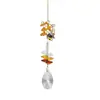Carrillón de Viento para Patio Exterior Jardín Colgante de Cristal Atrapasoles Colgante de Abeja Panal Flor Colgante Suministro Transfronterizo