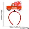 Decoraciones para Fiesta de Solteros del Día de San Valentín Europeo y Americano Diadema de Corazón de Amor Accesorios para Fotos Diadema Xoxo Accesorios para la Cabeza