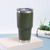 Taza de plástico en aerosol de color sólido personalizada para automóvil, de acero inoxidable 304 de doble capa, taza térmica para agua al aire libre, taza de hielo de 30 oz
