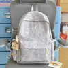 Mochila Fresca Estilo Sal Ligera con Textura Azul Hielo y una Suave Vibra de Verano, Mochila de Viaje Exclusiva para Chicas Dulces