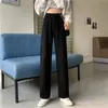 Jeans Holgados de Otoño para Mujer Tallas Grandes Jeans para Mujer Pequeños de Cintura Alta Pantalones de Pierna Ancha Adelgazantes Pantalones Rectos Ins de Moda