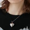 Collar Ajustable de Cuerda Negra Estilo Japonés y Coreano Ins Corazón Amoroso Metálico Plateado Simple Diseño Nicho Cadena de Lana Y2K