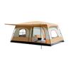 Barraca de Camping ao Ar Livre com Dois Quartos e Uma Sala de Estar, Barraca de Camping Dobrável Portátil Atualizada para Pernoite, À Prova de Vento e à Prova de Sol