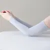 Mangas de Seda de Hielo con Protección Solar para Mujer, Mangas de Hielo con Protección UV para Brazos, Mangas para Conducir para Hombre, Mangas de Hielo Blancas para Protección de Manos, Mangas para Gaming