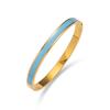 Pulsera de Acero Titanio para Mujer Venta al por Mayor Transfronteriza Mujer Celebridad de Internet Oro Negro Mujer Joyería de Alta Gama para Mujer Electrochapado que No se Desvanece