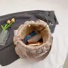 Corea del Sur Nueva Bolsa de Nube Plegada Moda Bolso Tote Romboide Bolso de Compras para el Hombro Gran Capacidad Bolso de Hombro para Viajes Diarios Bolso de Mujer