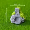 Micro-Paisagem de Musgo Floresta Curativa Criativa Decoração de Jardinagem DIY Acessórios Enfeites de Mesa