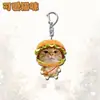 Llavero acrílico de gatito lindo emoji, súper adorable y divertido, lindo accesorio colgante para mochila de estudiante regalo