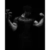 Serie de estilo gótico popular camiseta de compresión deportiva para hombre, camiseta de compresión de manga corta para fitness, ciclismo, running