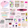 Set Completo de Polvo de Cristal para Uñas con Lámpara y Lima, Set de Herramientas Completo, Exclusivamente para Ventas Transfronterizas, Se Puede Etiquetar