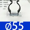Abrazaderas elásticas de acero inoxidable aisladas recubiertas de goma para tuberías, clips para tuberías, abrazaderas en forma de U, abrazaderas para tubos de lámparas, clips de resorte para tuberías de agua y soportes.