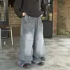 Cotton Shop Jeans para Niños Pantalones de Otoño para Niños 2026 Nuevo Estilo Coreano Marca de Moda Retro Pierna Ancha Conjunto de Ropa para Niños