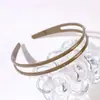Diadema Versátil de Pedrería Estilo Coreano que Hace que el Rostro se Vea Más Pequeño, Elegante Accesorio para el Cabello Ondulado, Estilo Retro de Moda, Accesorios para el Cabello Multicolor al por Mayor