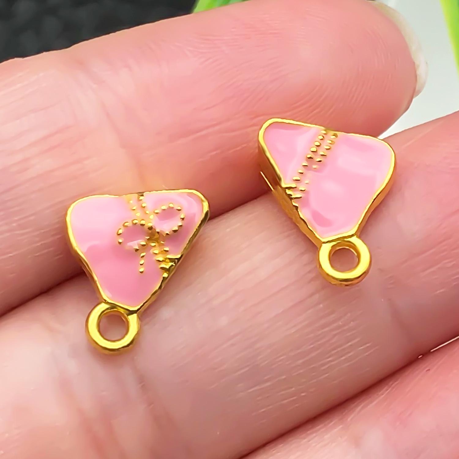 22604-ZY2-粉色滴油锌合金端午节端午安康三角粽子11