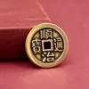 Venta al por mayor de fábrica de Monedas de Cinco Emperadores de Latón, Monedas de Cobre para Umbrales de Puerta, Monedas Antiguas de las Eras Shunzhi, Kangxi, Yongzheng, Qianlong y Jiaqing