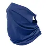Bufanda transpirable de color sólido para verano al aire libre, bufanda de seda de hielo con protección solar, bufanda mágica deportiva de cuello simple, máscara de montar