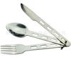 P-124 Talheres de Camping Faca, Garfo e Colher Dobráveis, Talheres Combinados Faca e Garfo Ocidentais, Talheres Infantis
