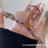 Pinza de Garra Escarchada Estilo Francés para Mujer 2024 Nuevo Pasador para la Parte Posterior de la Cabeza, Tamaño Grande para Cabello Grueso, Accesorio para el Cabello de Pinza de Tiburón