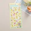 Pegatinas Divertidas Flotantes 3D de Dibujos Animados Diamante de Cristal Pegatinas Decorativas para Niños Pegatinas 3D Lindas en Relieve para Diario de Niña
