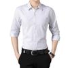 Camisa Blanca para Hombre para Primavera y Otoño, Ropa Formal de Negocios Profesional, Camisa Casual de Manga Larga Negra y Gris sin Planchar, Una Pieza Envío Directo