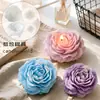 Herramienta para Hornear Pastel de Chocolate de Peonía DIY Tridimensional Extra Grande Molde de Silicona con Forma de Flor para Adorno de Aromaterapia
