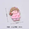 Estilo Curativo Niña Pequeña Dibujo Animado Creativo Hecho a Mano Accesorios para Joyería DIY Resina de Pegamento Crema Pequeños Accesorios Materiales al por Mayor