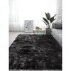 Alfombra Gruesa de Lana de Seda Tie-dye Cobertura Total para Sala de Estar Alfombra de Sofá Alfombra Larga de Pelo para Mesita de Noche de Dormitorio Otra Lana
