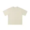 Camiseta Europeia Transfronteiriça 260g Manga Curta Algodão Puro Corte Solto Oversized Tendência Marca Masculina Ombro Caído com Estampa