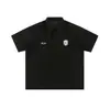 Camisa Polo Bordada de Manga Corta Estilo Retro Universitario Americano para Hombres y Mujeres, Marca de Tendencia Verano 2026 Holgada Versátil para Parejas