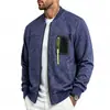 Chaqueta de béisbol unisex para primavera y otoño, con cremallera completa, top casual para hombre con bloques de color, disponible en varios colores
