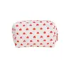 2024 Color Crema Pantalla Completa Bolsa para Bolígrafos de Corazón Bolso de Mano para Salir Tela Suave Gran Capacidad Almacenamiento Bolsa de Cosméticos