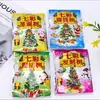Árvore de Natal Árvore Mágica Flores de Papel com Regador Flocos de Neve Cristais Mágicos Coloridos Presentes de Natal Atacado