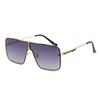 KAJILA gafas de sol de una pieza con montura metálica generosa de moda europea y americana, gafas de sol de moda para hombre, gafas de sol transfronterizas