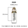 Contas de Discípulo Prata de Lei S925 Cobre Incrustado Acessórios Culturais Pulseira de Contas Soltas com Contas Estilo Chinês Acessórios de Cauda de Contas Pingente de Cauda de Prata