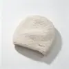 Gorro de Punto de Piel de Conejo Otoño/Invierno Coreano para Mujer con Cordón Cálido para Circunferencia de Cabeza Grande Hace que la Cara se Vea Más Pequeña Protección para las Orejas Gorro Holgado Envío Directo de Fábrica