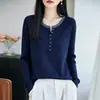 Suéter de Punto Pulóver de Bloques de Color Falsos de Dos Piezas, Capa Base Redonda, Top para Mujer, Nuevo Color Otoño 2026