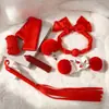 Produtos para adultos Conjunto de bola de pelo SM com fita para bondage, flerte e treinamento; itens de novidade com tema de empregada doméstica, atacado de fábrica