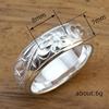 Anillo clásico de comercio exterior europeo y americano de Cao Shi, estilo unisex, anillos de flores, anillo diario sencillo que combina con todo.