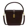 Versão Coreana Bolsa de Balde Simples de Design de Nicho para Mulheres 2024 Nova Versátil Tendência Bolsa de Ombro Moda Bolsa Transversal