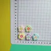 Flor Colorida de Cinco Pétalas em Camadas Desenho Animado Acessórios para Joias DIY Acessórios Criativos de Cola de Creme Resina Materiais Artesanais Atacado